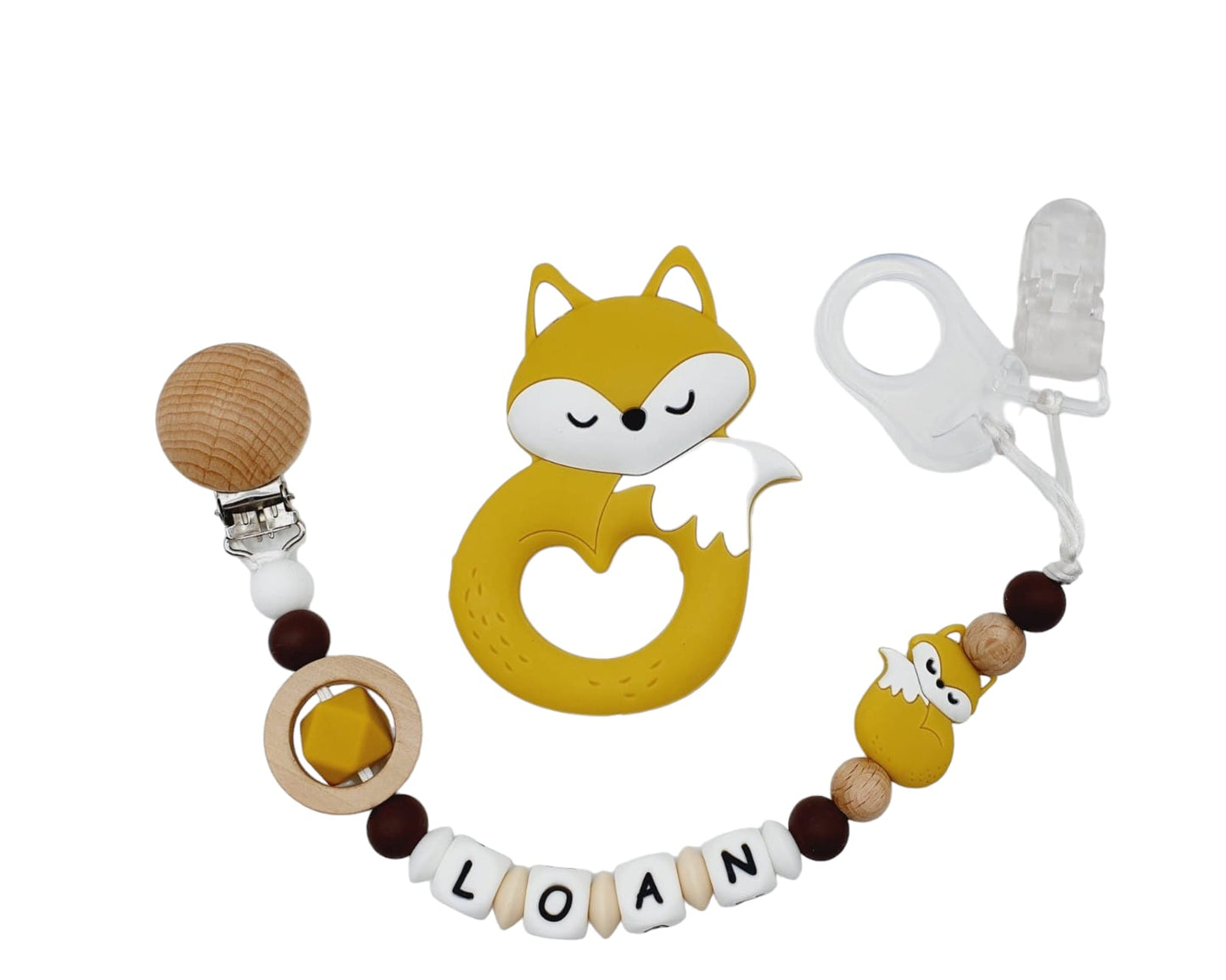 Ensemble Renard endormi silicone