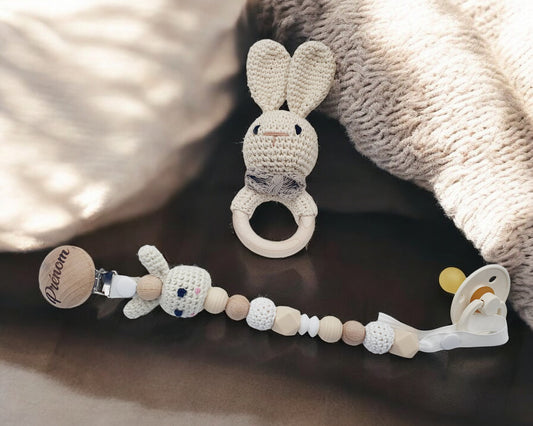 Ensemble Lapin gravé prénom